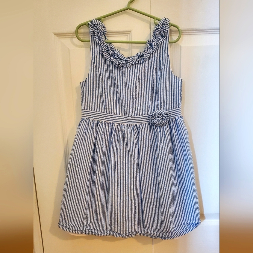 Lily Pulitzer Georgina Coastal Blue Seersucker Dress